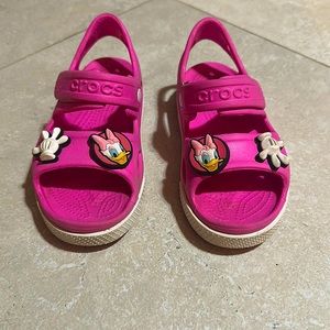 Girls croc sandals